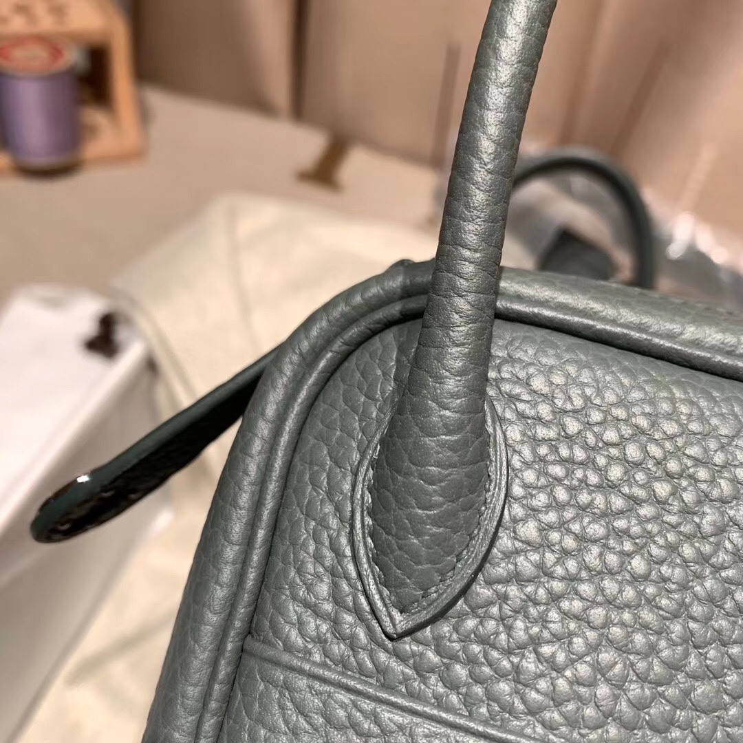 에르메스 미니 린디백19 베르트티티엔 은장 끌레망스 가죽